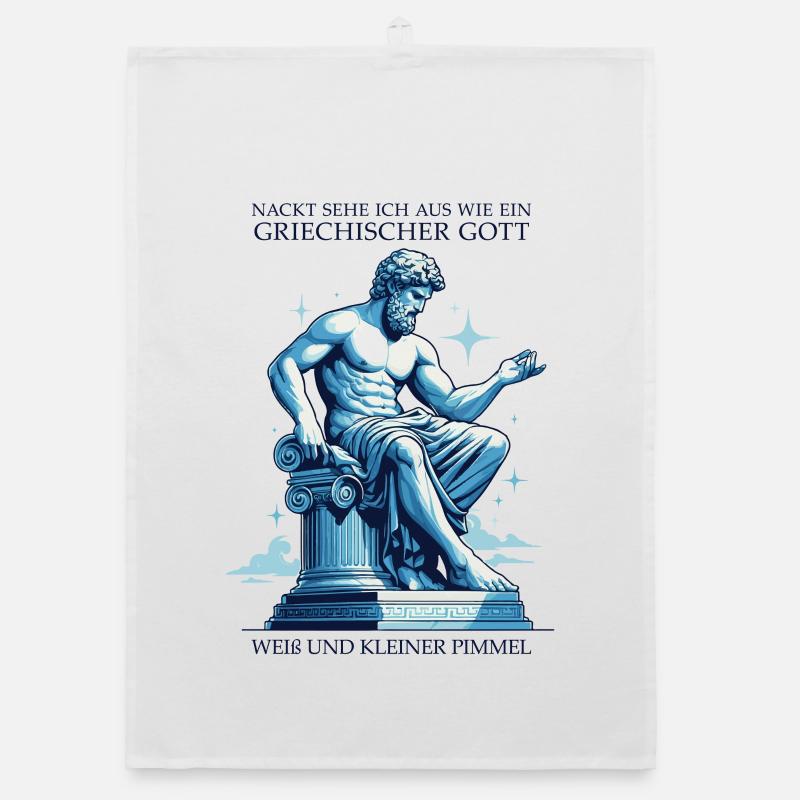 Greek god with a small dick Organic dish towel