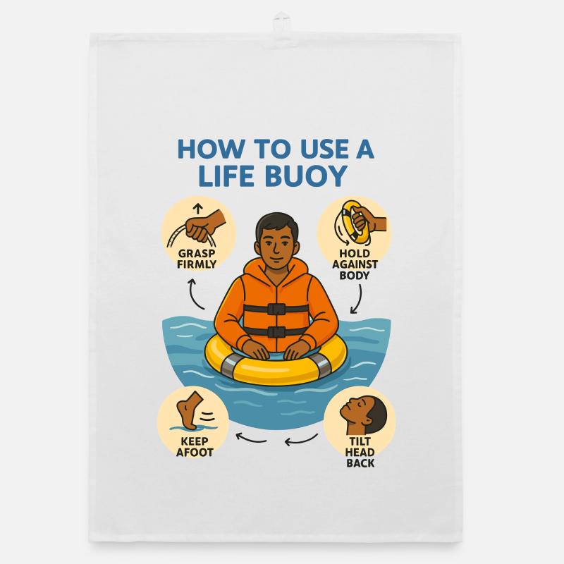 Rettungsring Anleitung Organic Geschirrtuch