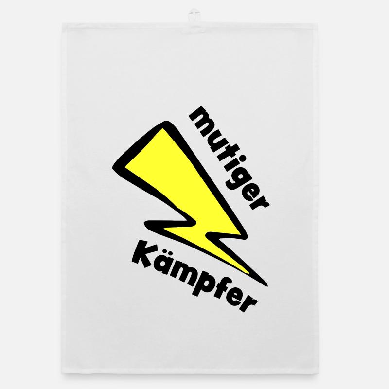 Kämpfer - Mutmacher - Glücksbringer Organic Geschirrtuch