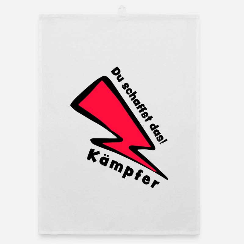 Kämpfer - Du schaffst das - Glücksbringer Organic Geschirrtuch