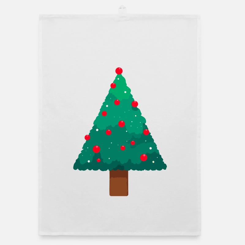 Weihnachtsbaum Organic Geschirrtuch