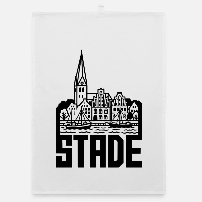 Stade Silhouette Landmark Organic dish towel