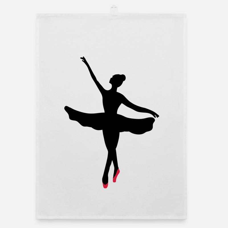 Ballet dancer Organic dish towel