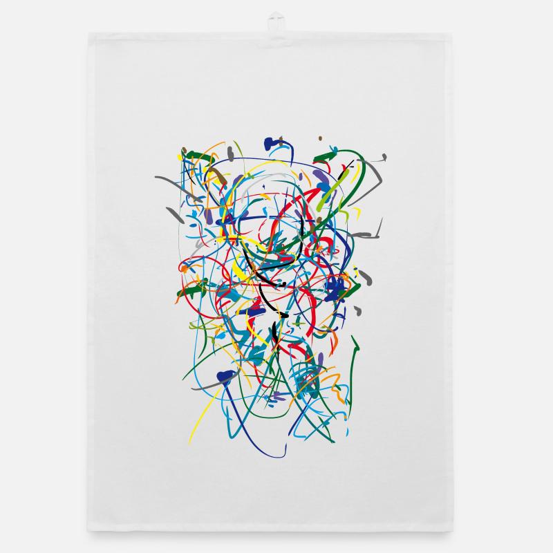 Abstract Organic dish towel