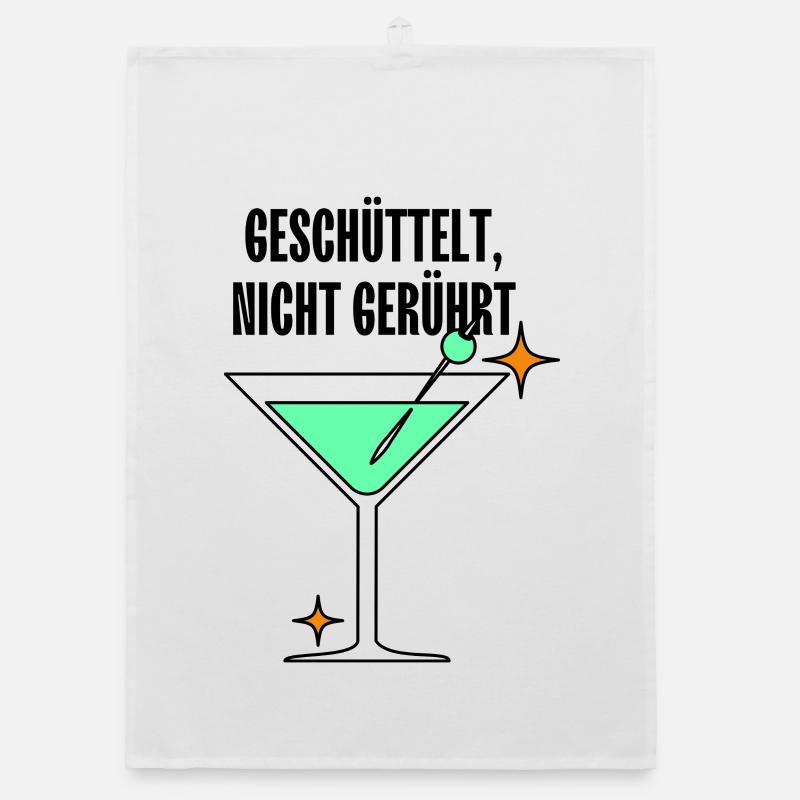 Mintmartini Neon Stil Organic Geschirrtuch