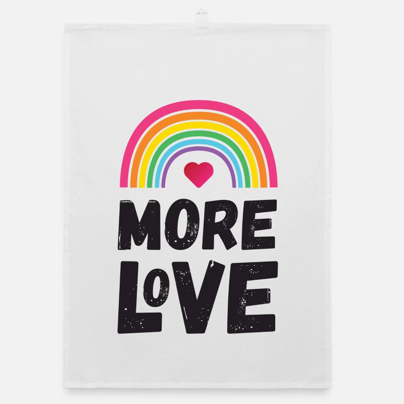 Pride Month LGBT - More Love Organic dish towel