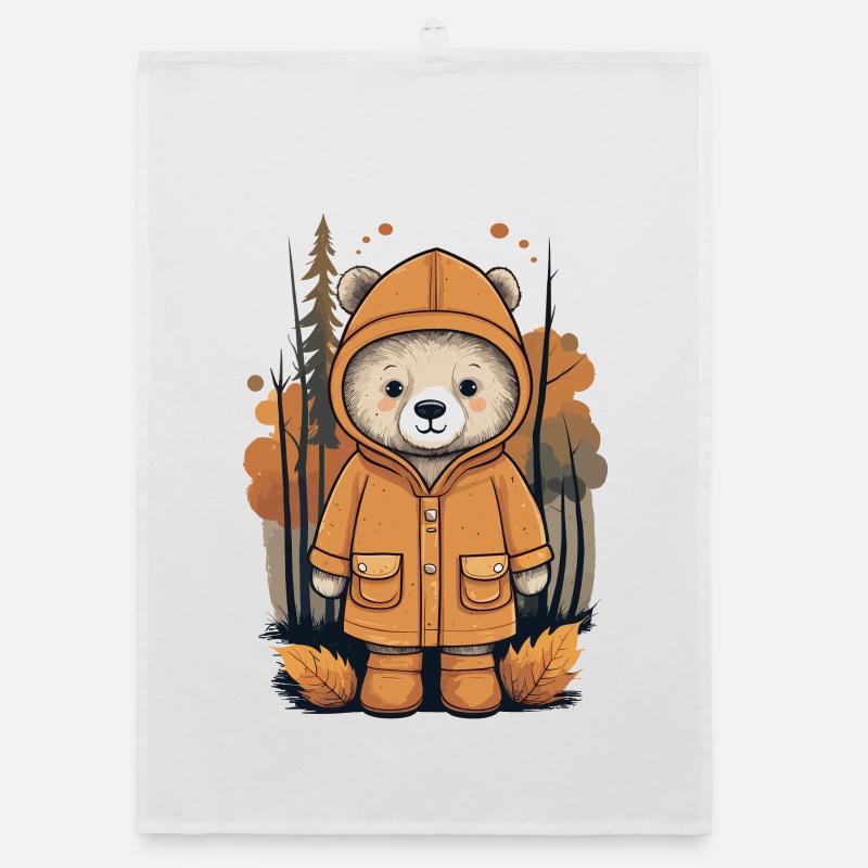 Cute Bear Organic dish towel