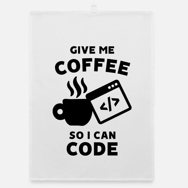 Coder Statement Career Job Earn Money Profession Organic dish towel