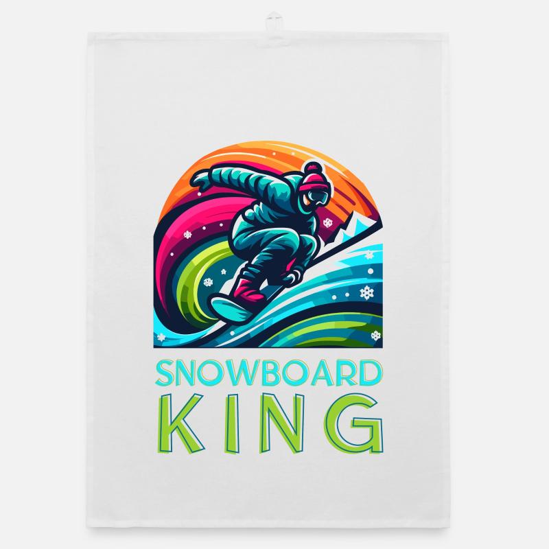 Illustration de guerrier Vivid Snowboarding KIng Torchon bio