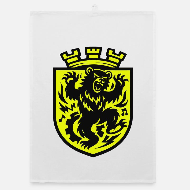 Berlin Dancing Bear Organic dish towel