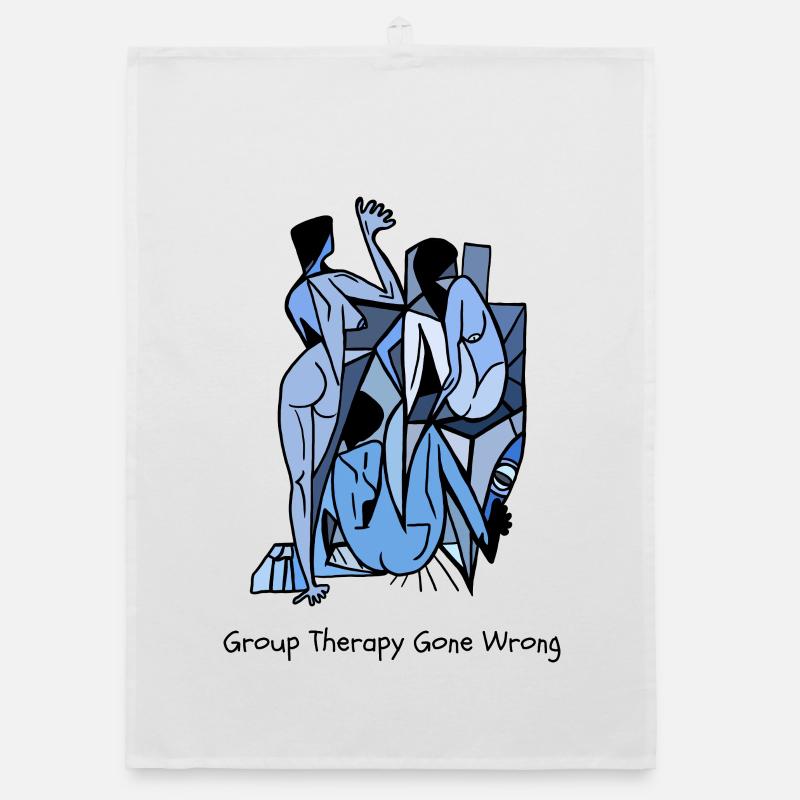 Group Therapy Gone Wrong Organic dish towel