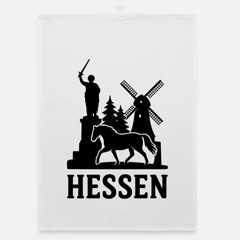 hessen silhouette Organic Geschirrtuch