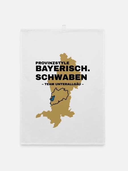 Schwaben | UNTERALLGAU - Organic Geschirrtuch - Weiß - Vorne
