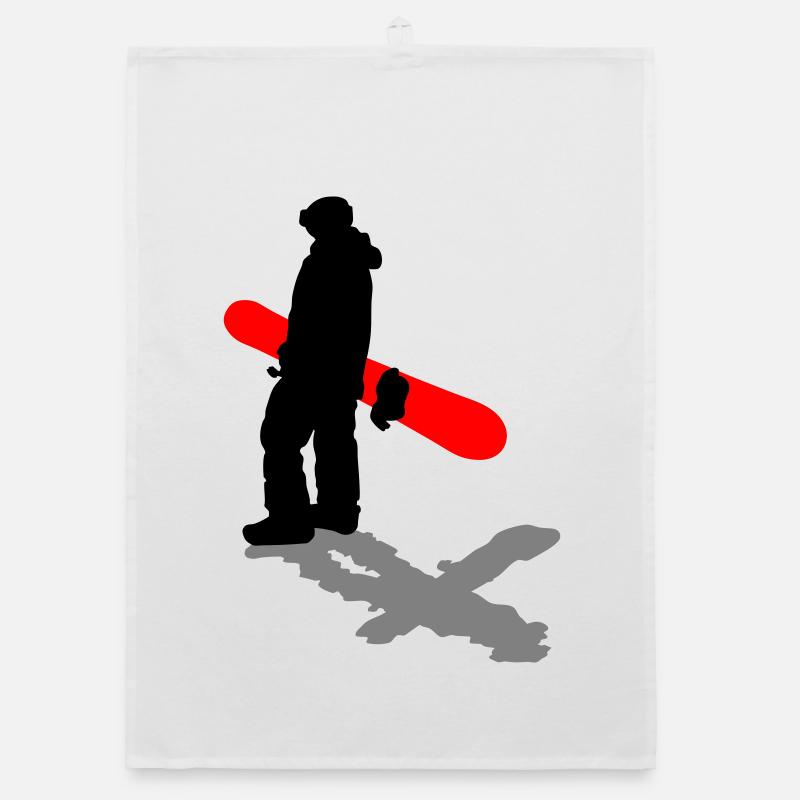 Snowboard Organic Geschirrtuch