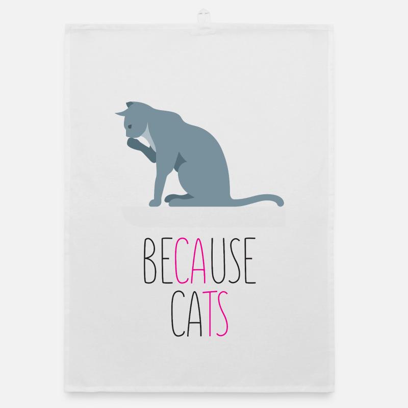 Because Cats Organic dish towel