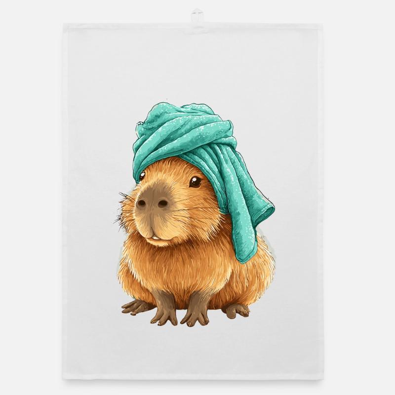 Capybara avec du tissu Torchon bio