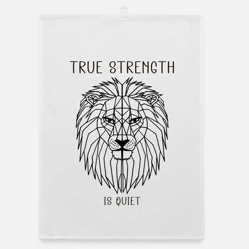 La vraie force est silencieuse Torchon bio