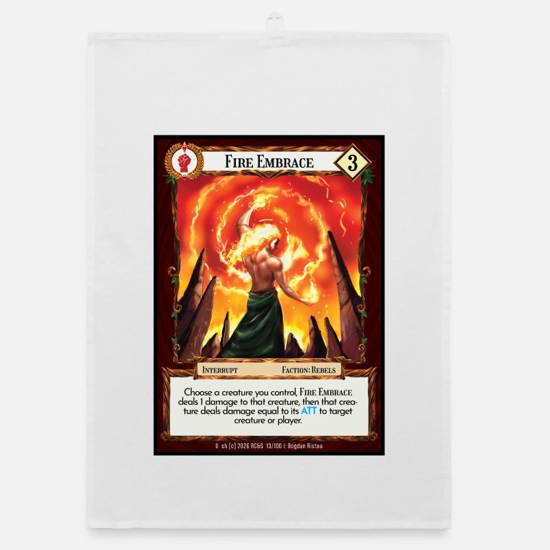 Fire Embrace Organic dish towel