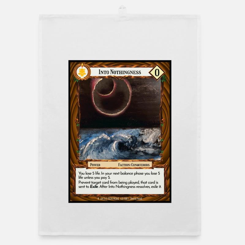 Into Nothingness Organic dish towel