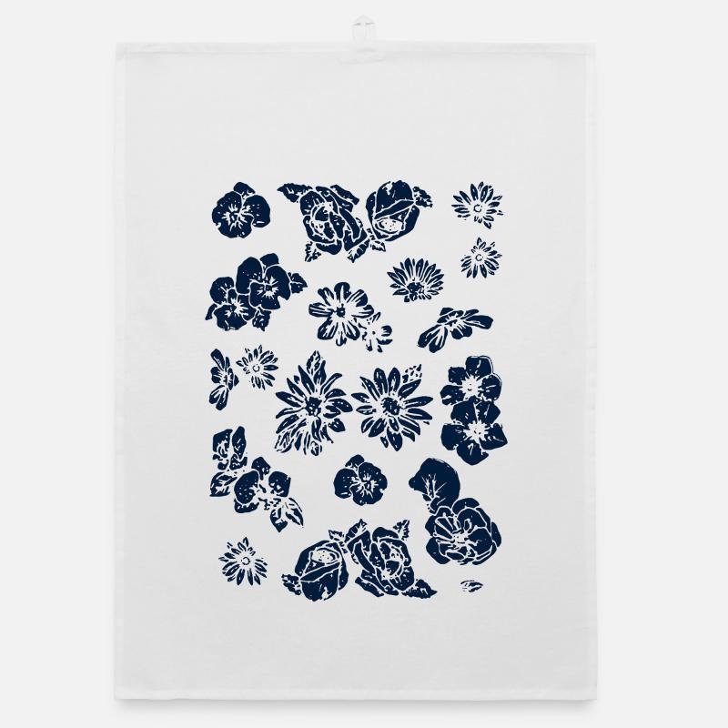 Blumen Organic Geschirrtuch
