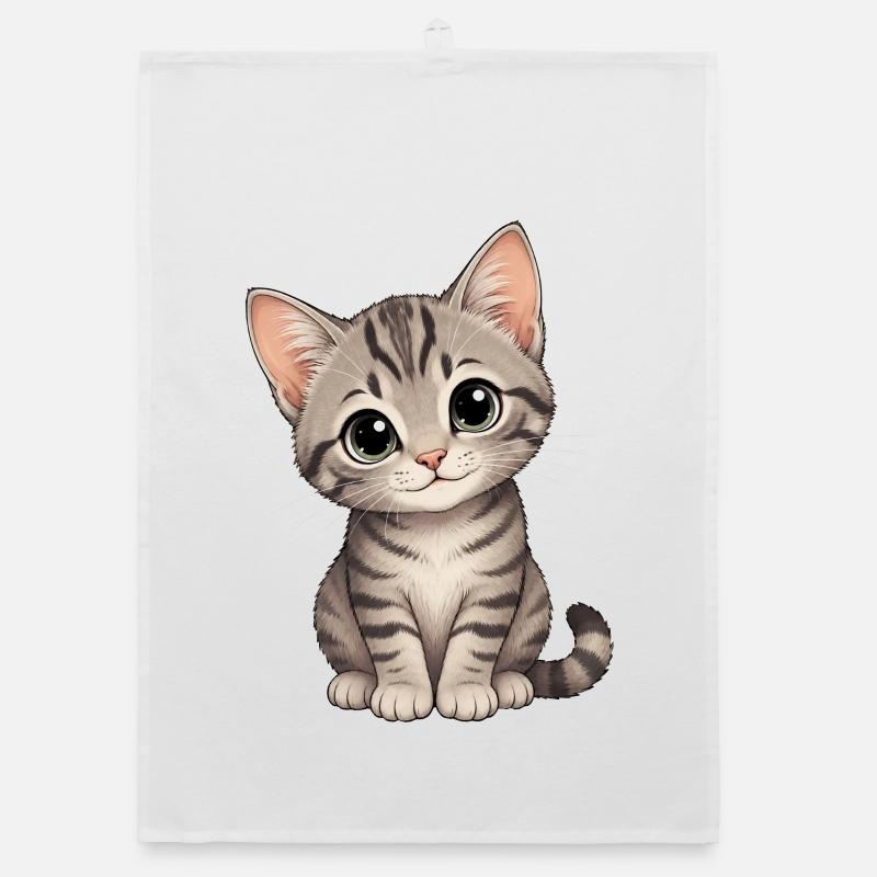 Dear Kitten Organic dish towel