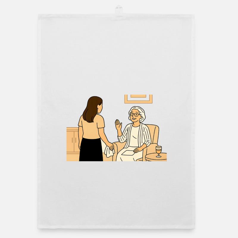 Nursing visit Organic dish towel