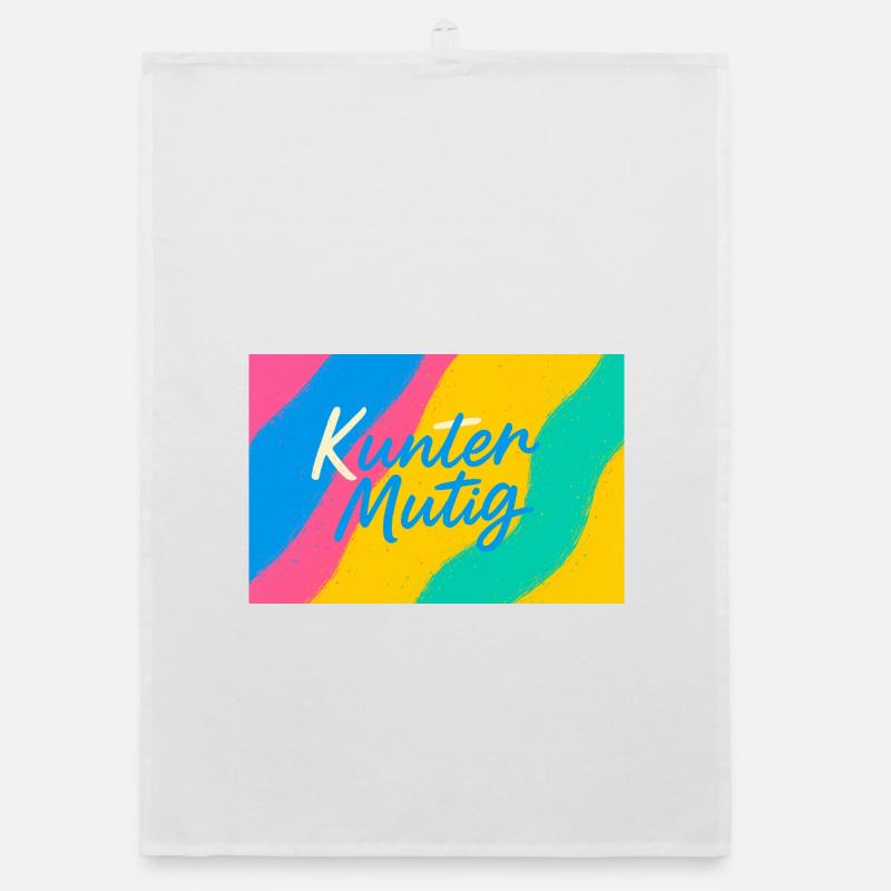 Kunter Explosion de couleurs courageuse Torchon bio