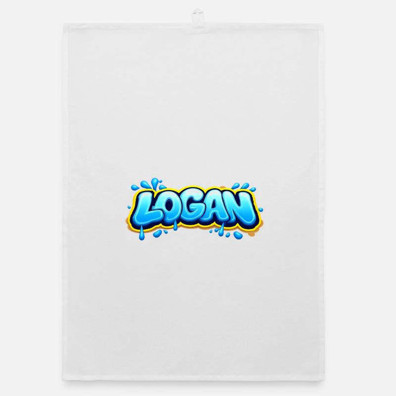 LOGAN GRAFFITI NAME FOR PERFECT GIFT PRINTABLE  Torchon bio