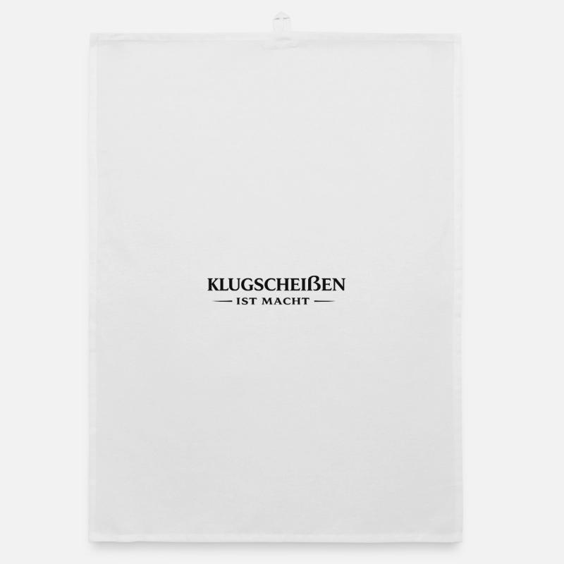 Smart Shit is Power – Typographie Statement Torchon bio