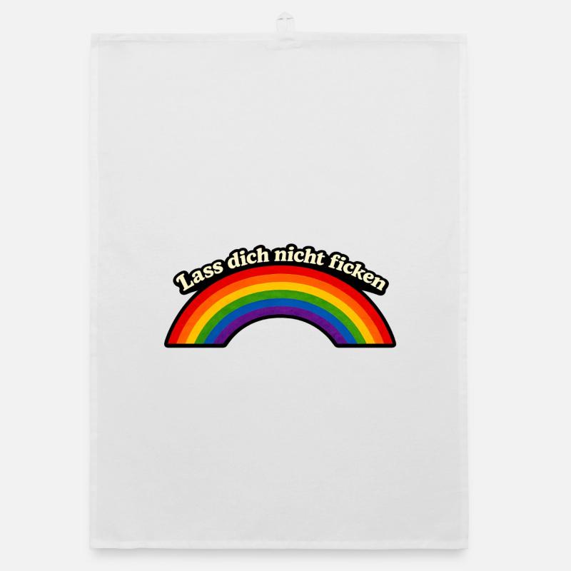 Ne te fais pas baiser x Rainbow Torchon bio