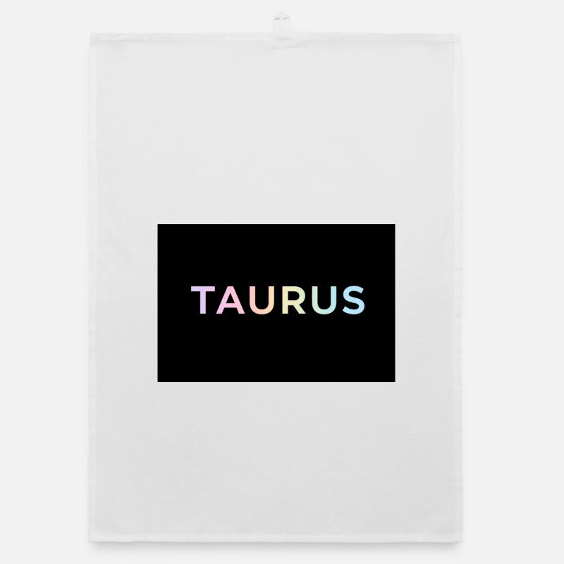 Taurus Gradient Typography Organic dish towel