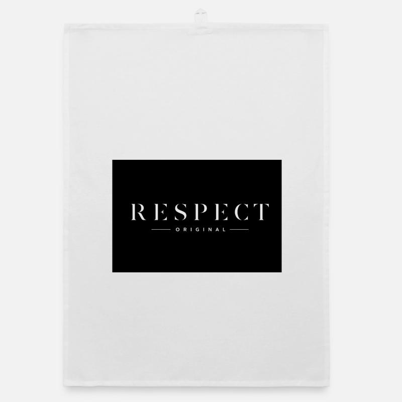 RESPECT Conception originale de typographie premium Torchon bio