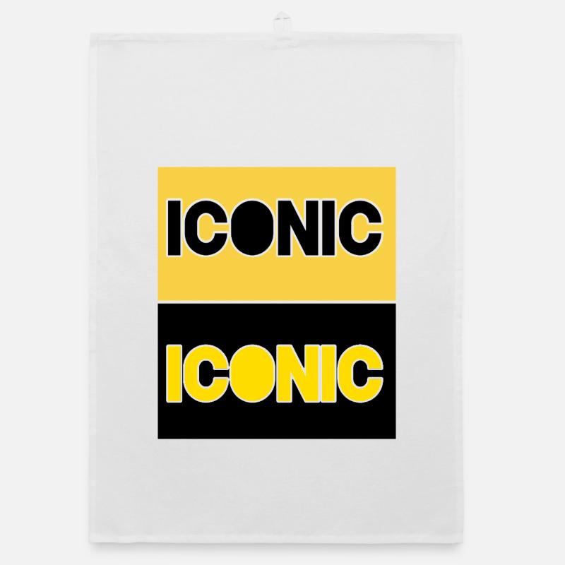 Typographie de contraste iconique Torchon bio