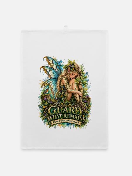 Guardians of Earth - Guard what remains - Organic Geschirrtuch - Weiß