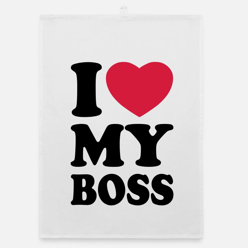 I love my boss Organic dish towel