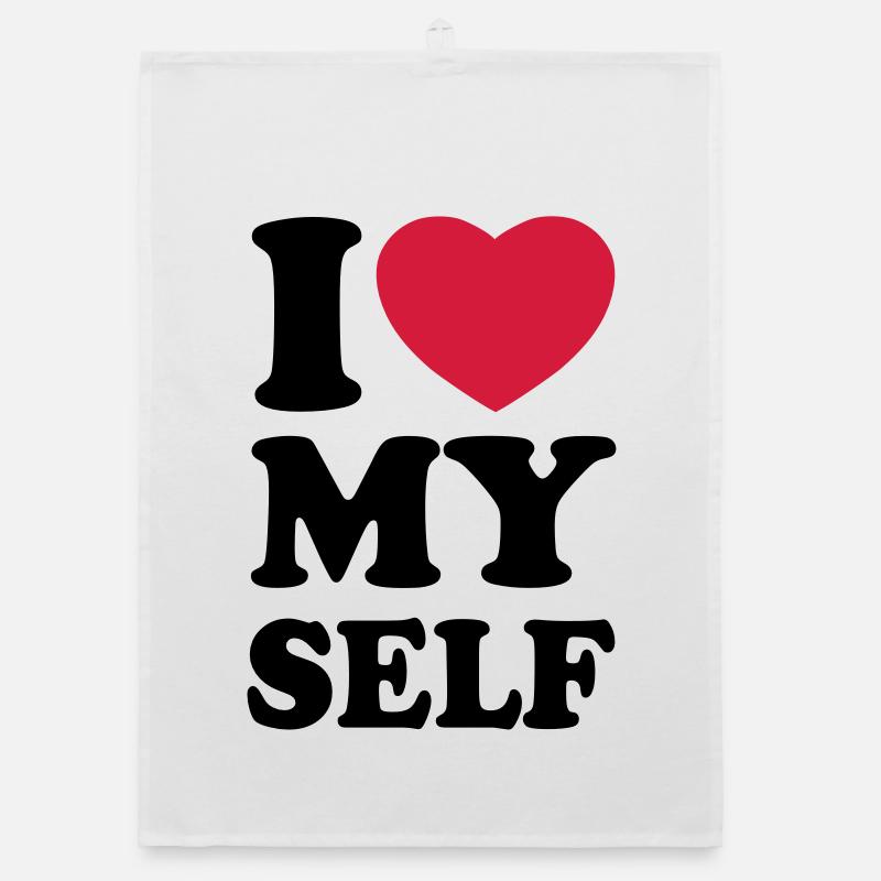 I love my self Organic dish towel