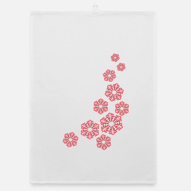 snowflakes Organic dish towel