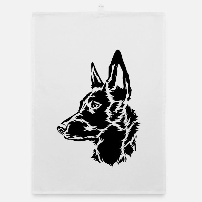 Malinois Schäferhund Holland Herder Organic Geschirrtuch