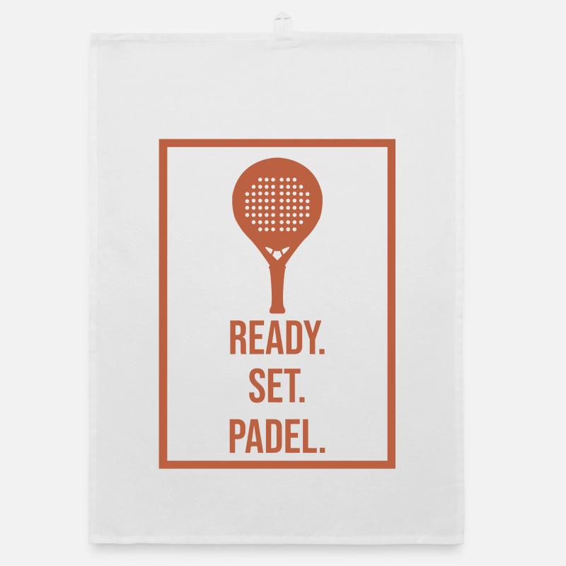 Racket Player Padel Statement Padel Game Sport Organic dish towel