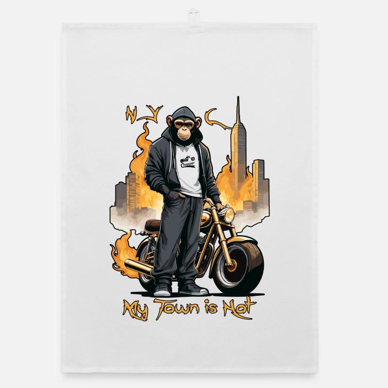 Biker Monkey Organic dish towel