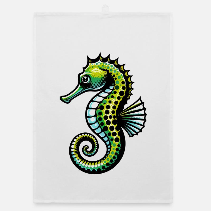 Seepferdchen Organic Geschirrtuch