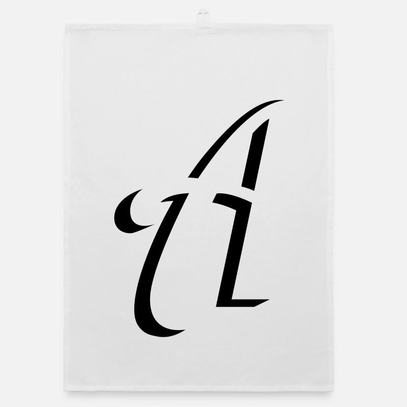 Letter A, Name, der Buchstabe A Organic Geschirrtuch