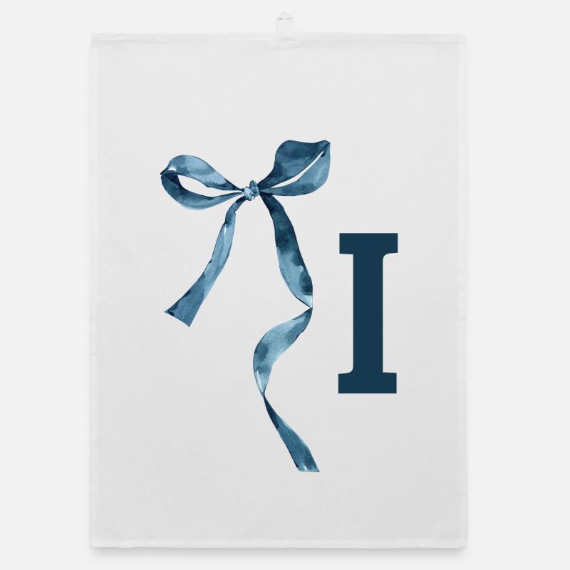 Monogram i gift idea Organic dish towel