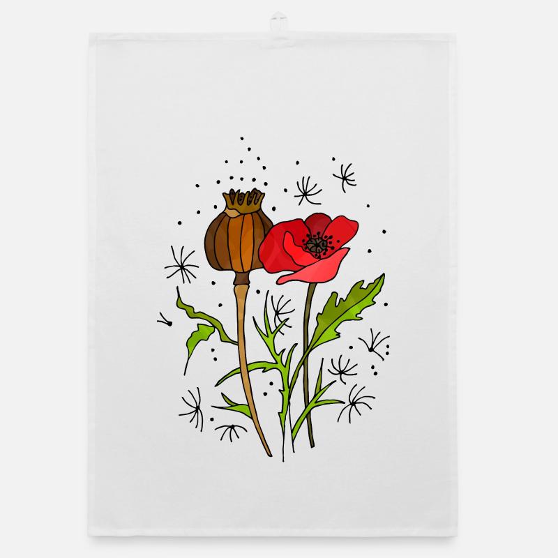 Blumen Organic Geschirrtuch