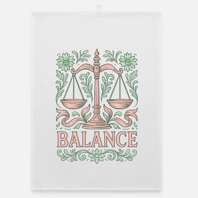 Libra star sign Organic dish towel