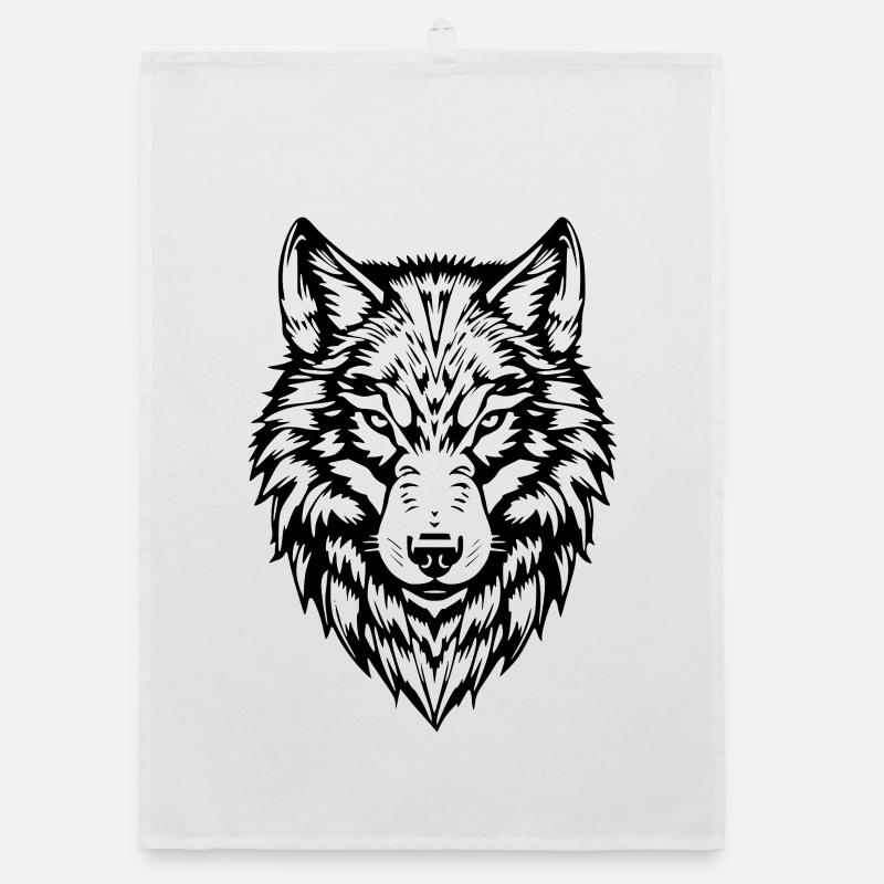 Wolf Wolves T-shirt Gift Organic dish towel