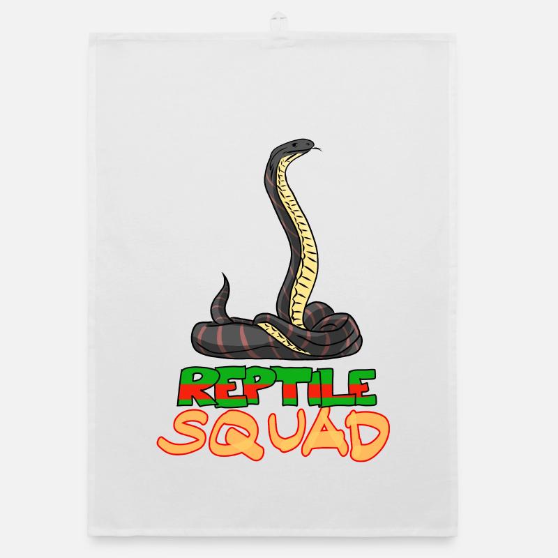 Reptile Squad Cool Snake Graphic Organic dish towel
