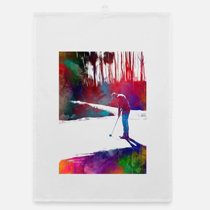 Golf player #golf Organic dish towel