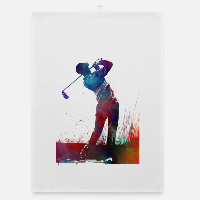 Golf player #golf Organic dish towel