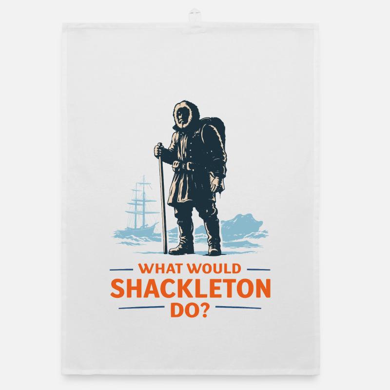 Was würde Shackleton tun? Organic Geschirrtuch